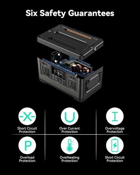 Зарядна станція Flashfish P63 / 560 W / 520 Wh / Li-ion FFP63 фото Зарядна станція Flashfish P63 / 560 W / 520 Wh / Li-ion FFP63 фото