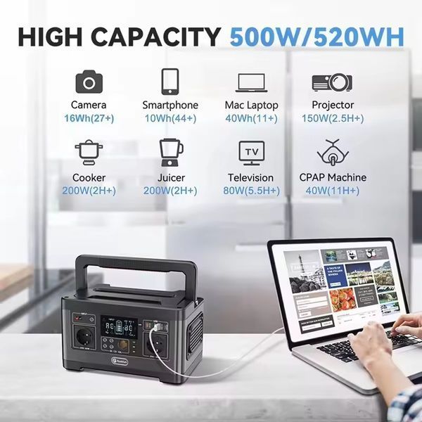 Зарядна станція Flashfish P63 / 560 W / 520 Wh / Li-ion FFP63 фото Зарядна станція Flashfish P63 / 560 W / 520 Wh / Li-ion FFP63 фото
