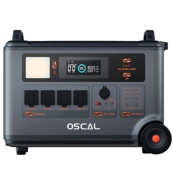 Зарядна станція Oscal PowerMax 6000W 3600Wh LiFePO4 UPS OPM6000 фото Зарядна станція Oscal PowerMax 6000W 3600Wh LiFePO4 UPS OPM6000 фото