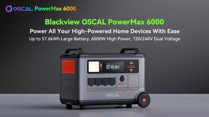Зарядна станція Oscal PowerMax 6000W 3600Wh LiFePO4 UPS OPM6000 фото Зарядна станція Oscal PowerMax 6000W 3600Wh LiFePO4 UPS OPM6000 фото