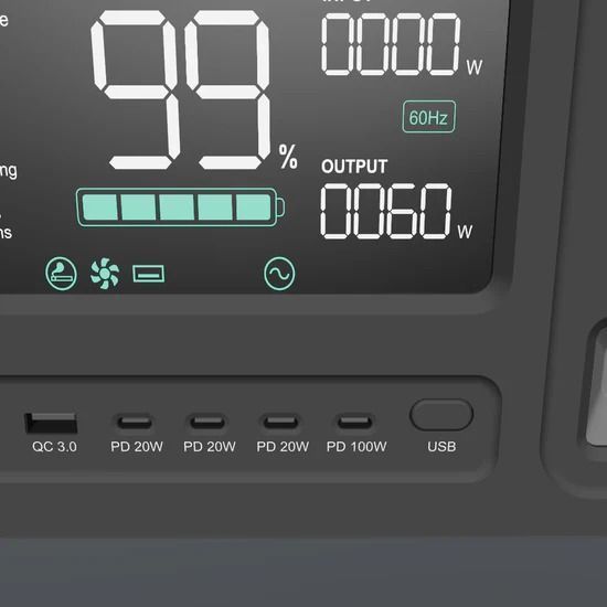 Зарядна станція Aferiy AF-P210 2400W 2048Wh LiFePO4 UPS, ДБЖ, Wi-fi AF-P210 фото